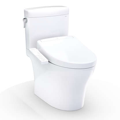TOTO Aquia IV Cube Washlet+ S2 Two-Piece Toilet - 1.28 GPF - Universal Height