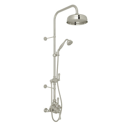 Perrin & Rowe Georgian Era 3/4" Exposed Wall Mount Thermostatic Shower System, Lever Handles - U.KIT61NLS