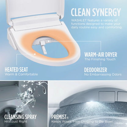 TOTO Nexus 1G Washlet+ S5 One-Piece Toilet - Universal Height - 1.0 GPF