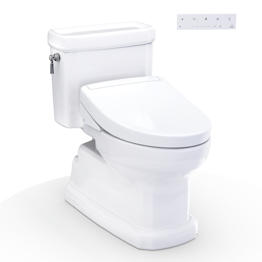 TOTO Guinevere Washlet+ S5 One-Piece Toilet - 1.28 GPF - Universal Height