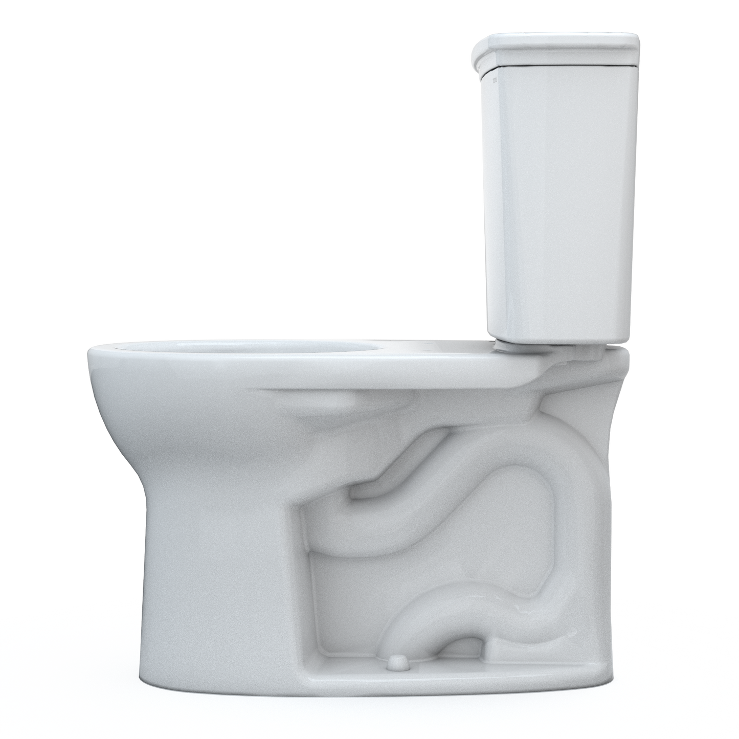 TOTO Drake Transitional Two-Piece Round Toilet 1.28 GPF Universal Height