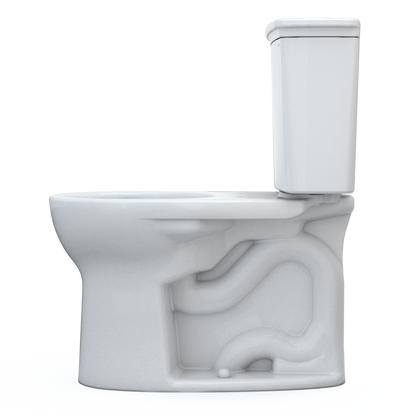 TOTO Drake Transitional Two-Piece Round Toilet 1.28 GPF Universal Height