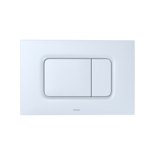 TOTO Basic Square Push Plate - Dual Button - Matte White