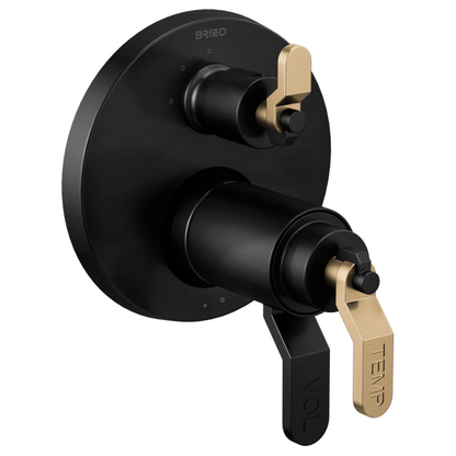 Brizo Litze T75535 BL with HL7534-BLGL handle kit; handles and rough-in sold separately