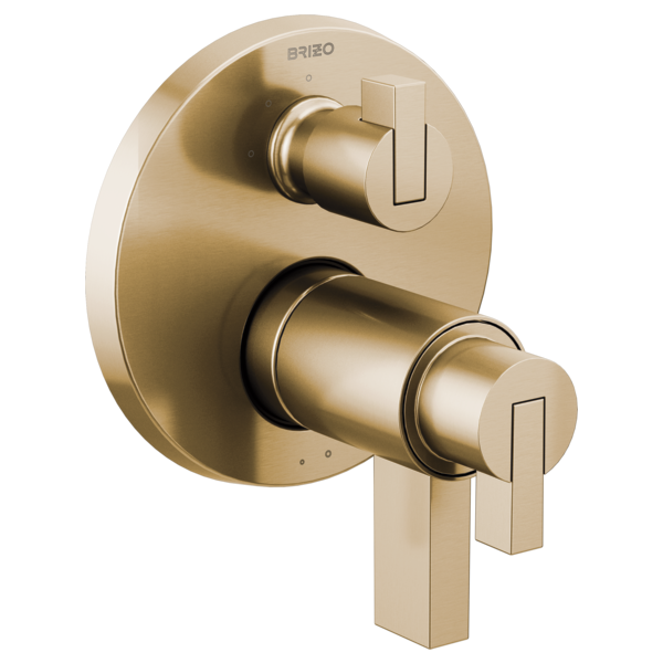 Brizo Litze T75535 GL with HL7532-GL handle kit; handles and rough-in sold separately