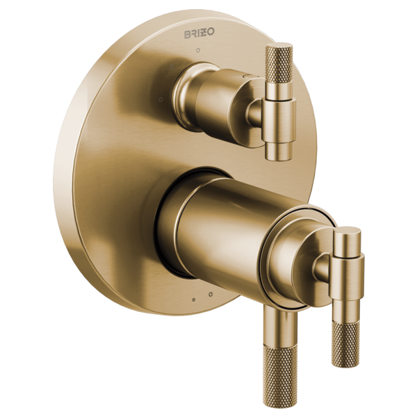 Brizo Litze T75535 GL with HL7533-GL handle kit; handles and rough-in sold separately