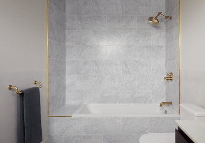 Brizo Litze T75535 GL installed setting; handles, rough-in and other fixtures sold separately