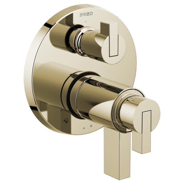 Brizo Litze T75535 PN with HL7532-PN handle kit; handles and rough-in sold separately