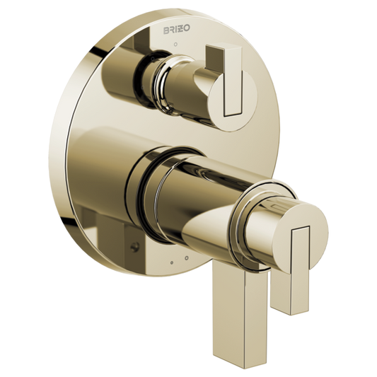 Brizo Litze T75535 PN with HL7532-PN handle kit; handles and rough-in sold separately