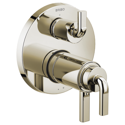 Brizo Litze T75535 PN with HL7539-PN handle kit; handles and rough-in sold separately