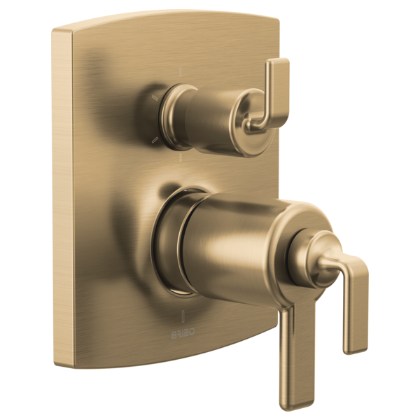Brizo T75606 GL trim shown with HL7567 handles; handles and rough-in sold separately