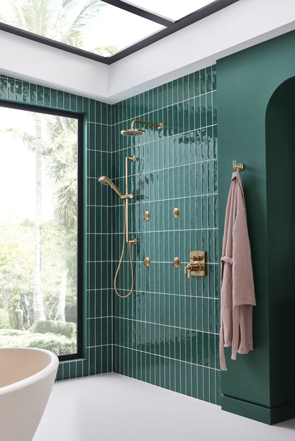 Brizo T75606 GL installed setting; handles, rough-in and other fixtures sold separately
