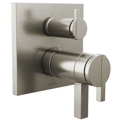 Brizo T75622 NK trim shown with HW7522 handles; handles and rough-in sold separately