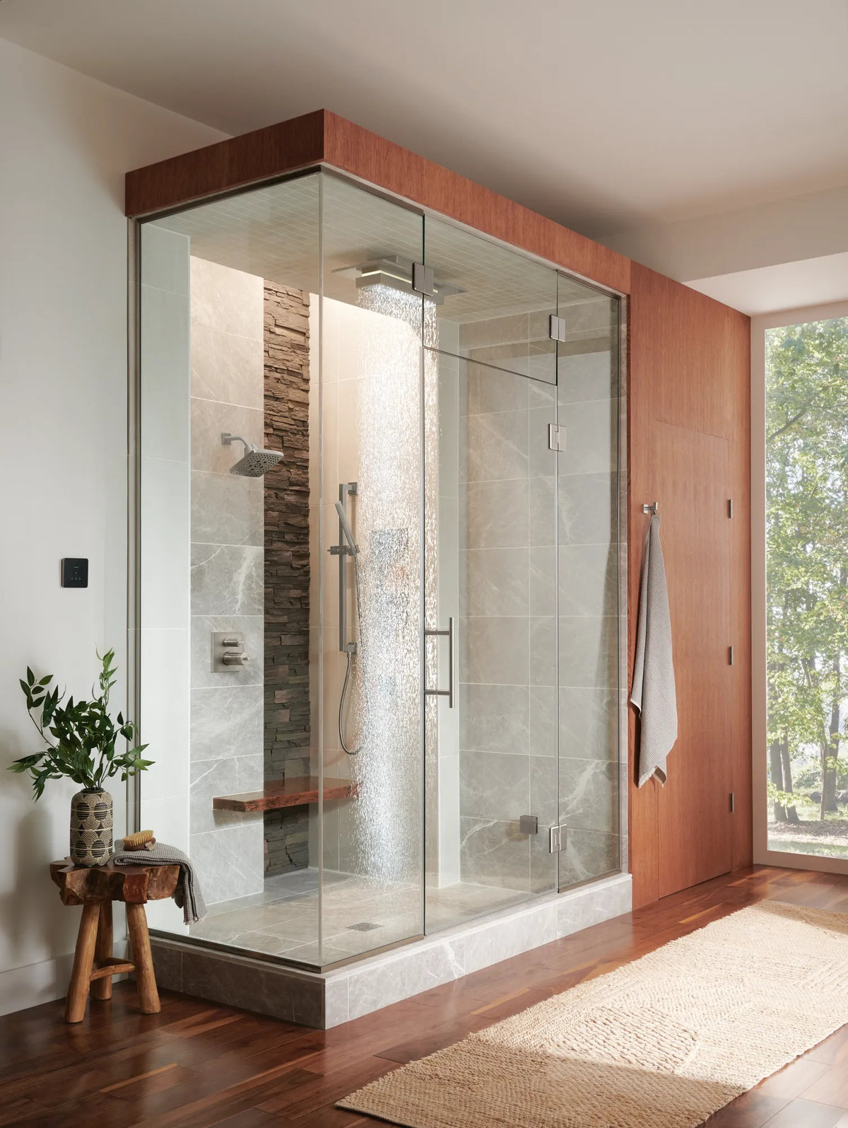 Brizo T75622 NK installed setting; handles, rough-in and other fixtures sold separately