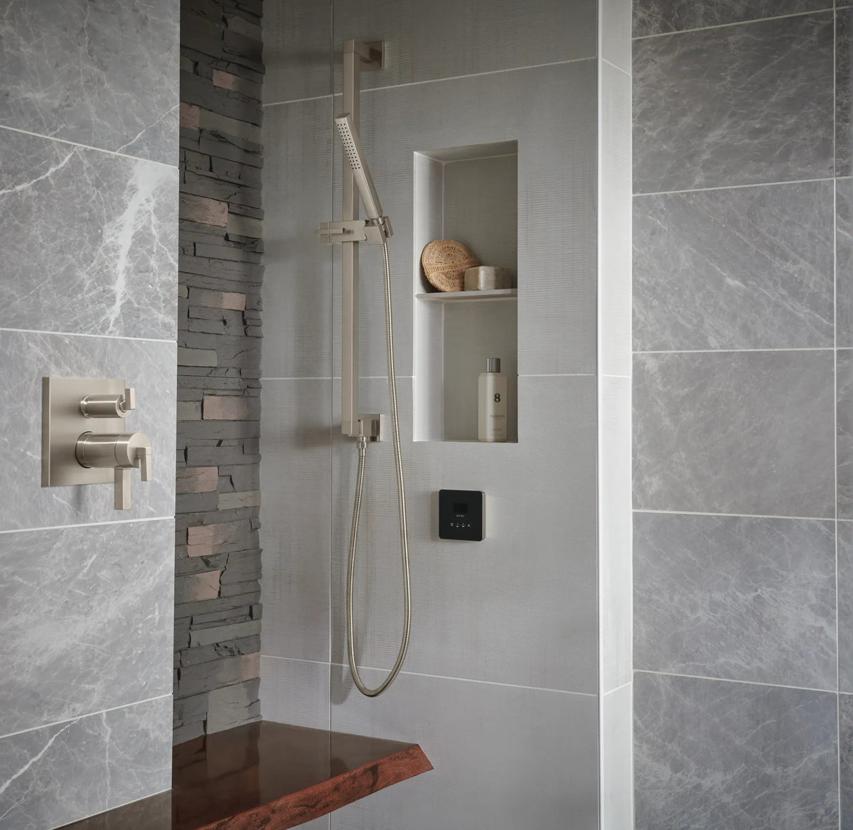 Brizo T75622 NK installed setting; handles, rough-in and other fixtures sold separately