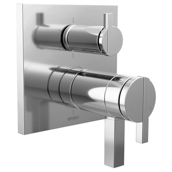 Brizo T75622 PC trim shown with HW7522 handles; handles and rough-in sold separately