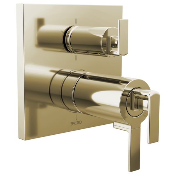 Brizo T75622 PN trim shown with HL7599 handles; handles and rough-in sold separately