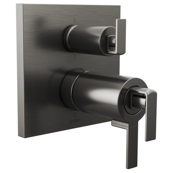 Brizo T75622 SL trim shown with HL7599 handles; handles and rough-in sold separately