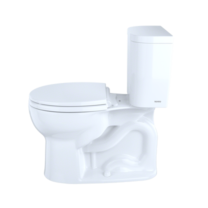 TOTO Entrada Two-piece Toilet - 1.28 GPF - Round - Universal Height Less Seat