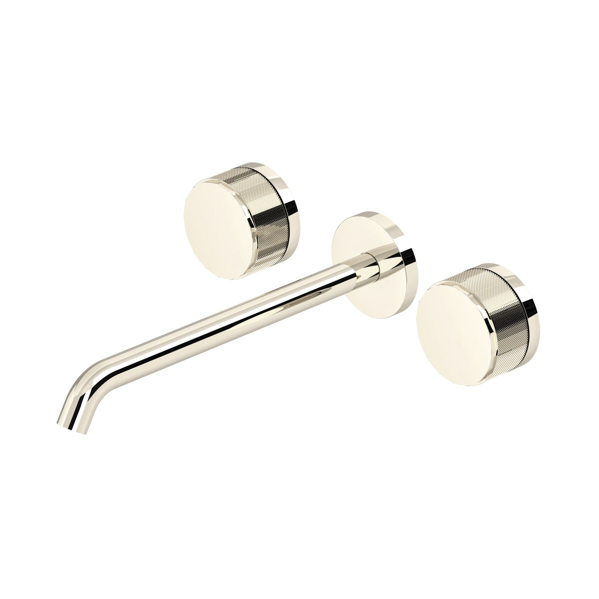 Rohl Amahle Wall Mount Tub Filler Trim With C-Spout, Disc Handles - TAM06W3IW