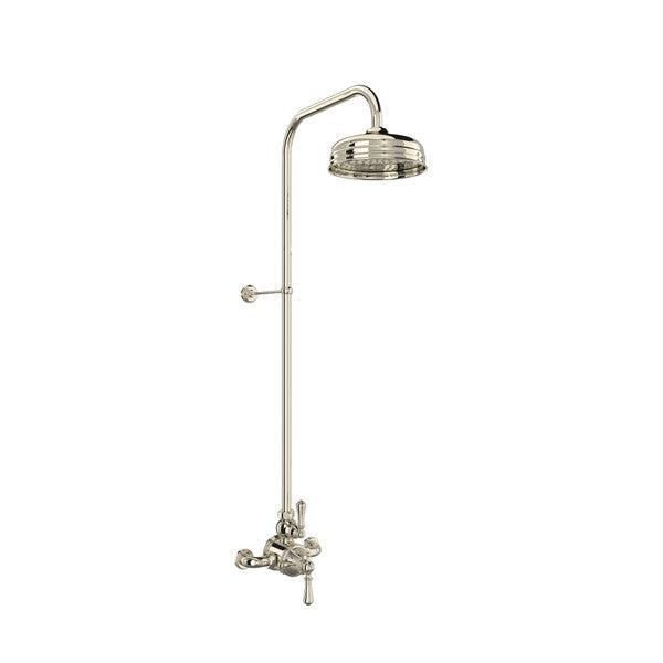 Perrin & Rowe Georgian Era 3/4" Exposed Wall Mount Thermostatic Shower System, Lever Handles - U.GA19W2LS