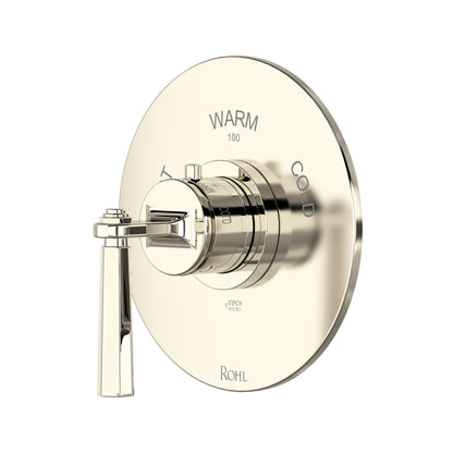 Rohl Modelle 3/4" Thermostatic Trim Without Volume Control With Lever Handle - TMD13W1LM