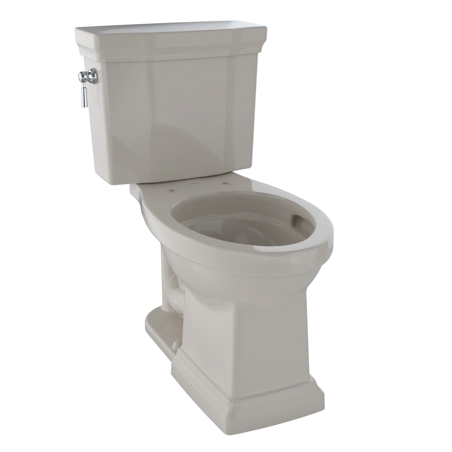 TOTO Promenade II Two-Piece Elongated Toilet 1.28 GPF, Universal Height, Less Seat