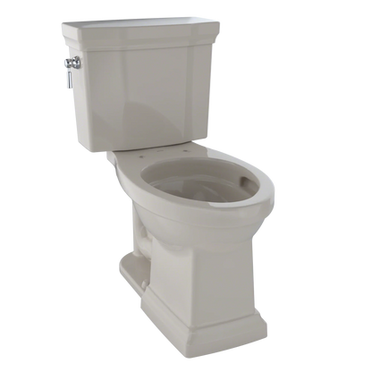 TOTO Promenade II Two-Piece Elongated Toilet 1.28 GPF, Universal Height, Less Seat