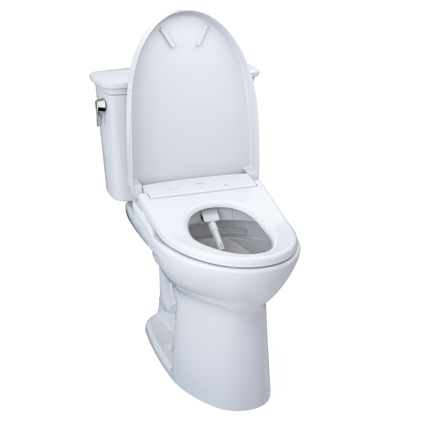 TOTO Drake Transitional Washlet+ S7A Two-Piece Toilet 1.28 GPF Universal Height with 10" Rough-In