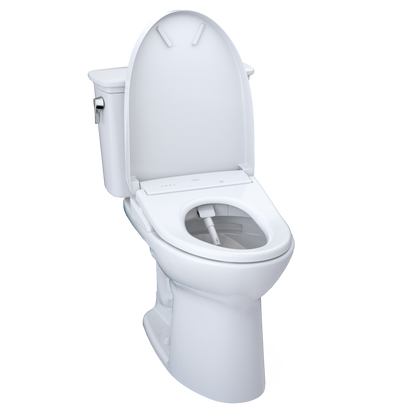 TOTO Drake Transitional Washlet+ S7A Two-Piece Toilet 1.28 GPF Universal Height with 10" Rough-In