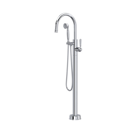 Rohl Traditional Single Hole Floor Mount Tub Filler Trim - TTD06HF1LM
