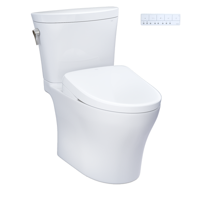 TOTO Aquia IV Arc Washlet+ S7A Two-Piece Toilet 1.28/0.9 GPF - Universal Height