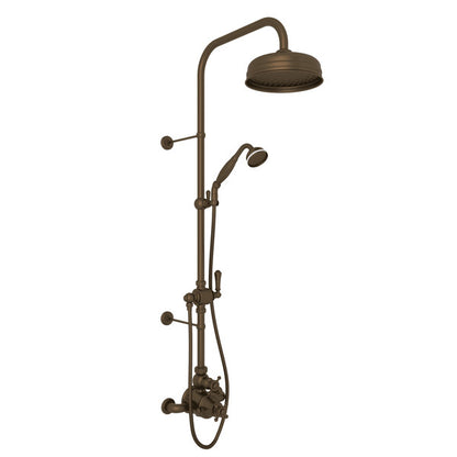 Perrin & Rowe Georgian Era 3/4" Exposed Wall Mount Thermostatic Shower System, Cross Handles - U.KIT61NX