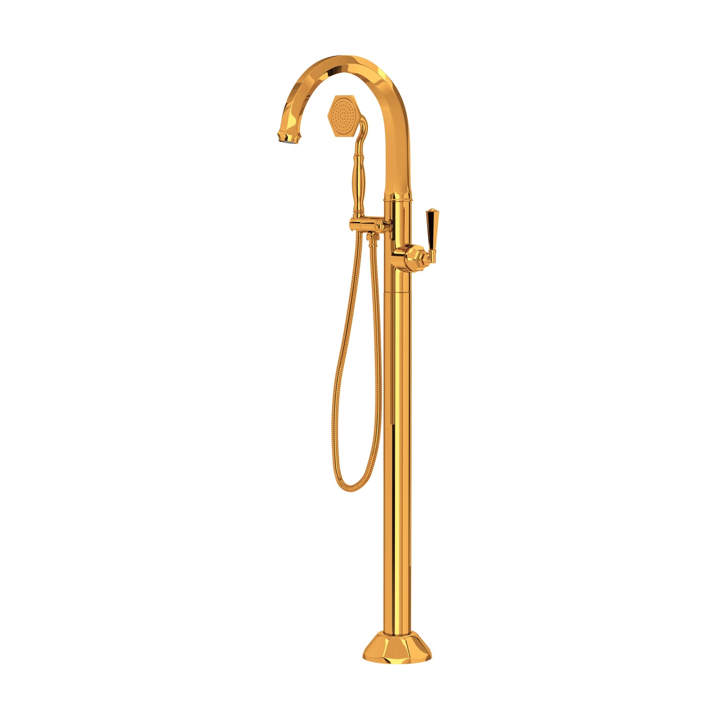 Rohl Palladian Single Hole Floor Mount Tub Filler Trim - TPN06HF1LM