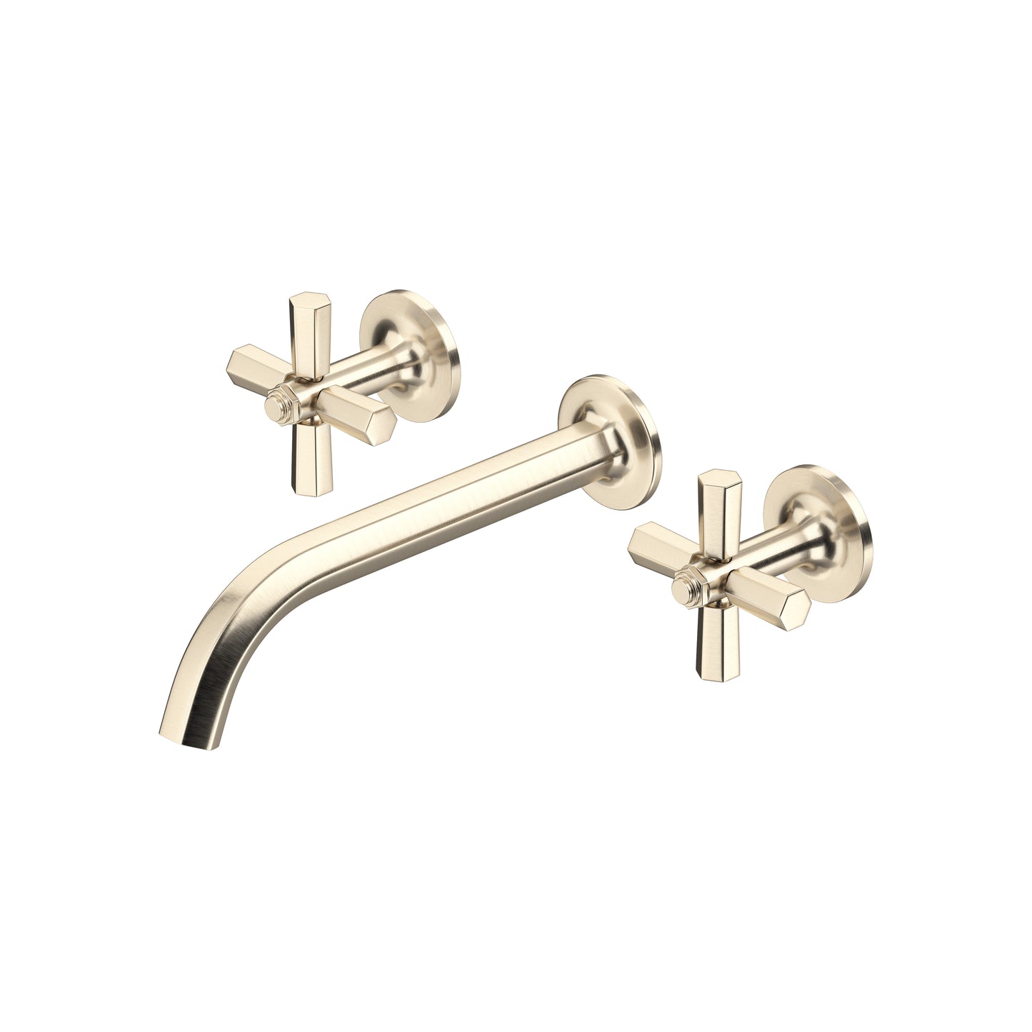 Rohl Modelle Wall Mount Lavatory Faucet Trim With Cross Handle - TMD08W3XM