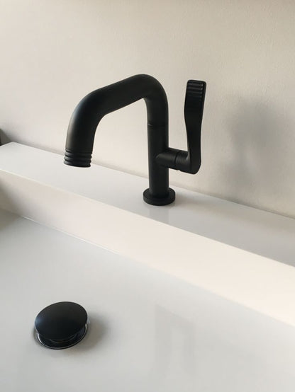 Aquabrass 12014 Solo Tubo Single-Hole Lavatory Faucet