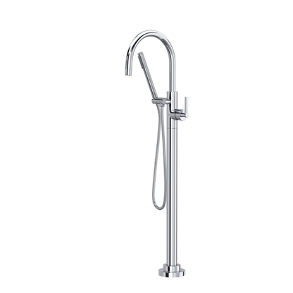 Rohl Lombardia Single Hole Floor Mount Tub Filler Trim - TLB06HF1LM