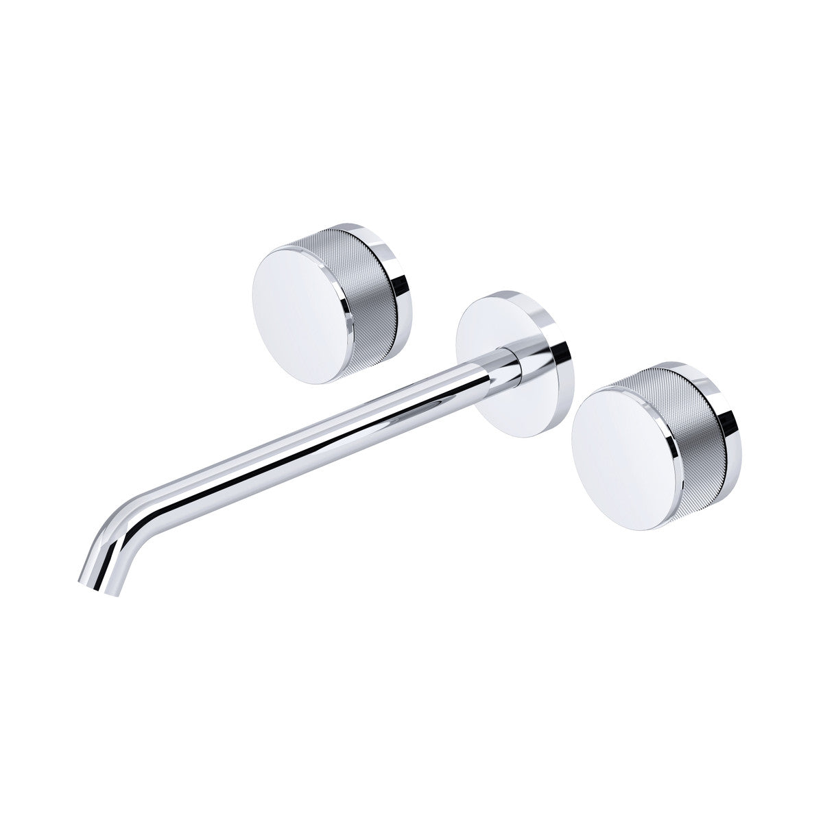 Rohl Amahle Wall Mount Tub Filler Trim With C-Spout, Disc Handles - TAM06W3IW