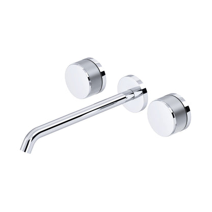 Rohl Amahle Wall Mount Tub Filler Trim With C-Spout, Disc Handles - TAM06W3IW