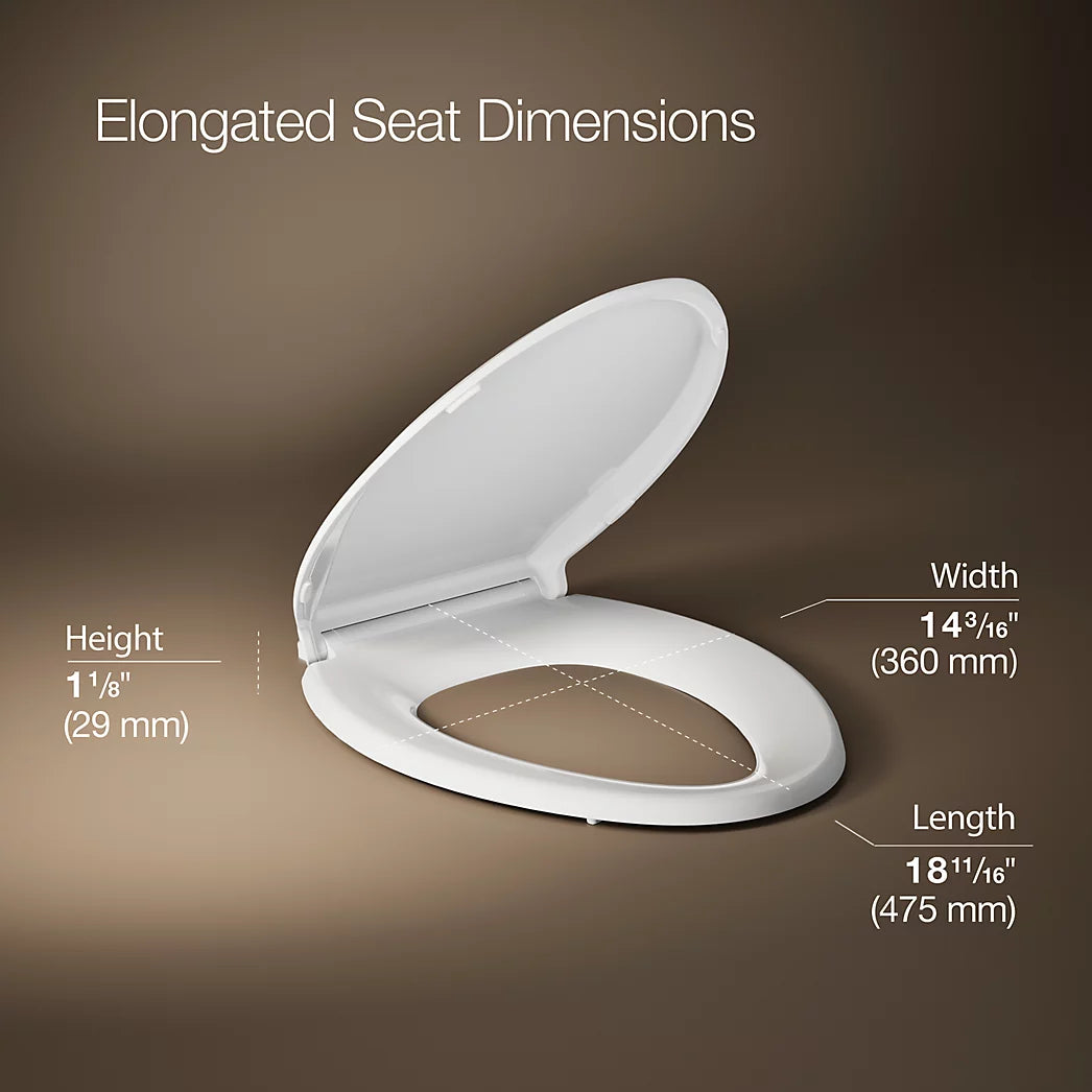 Kohler Cachet ReadyLatch Quiet-Close Elongated Toilet Seat