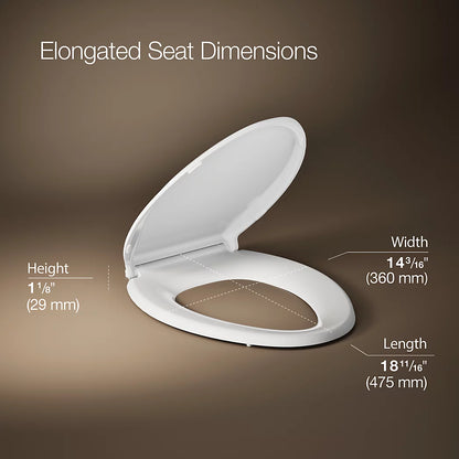 Kohler Cachet ReadyLatch Quiet-Close Elongated Toilet Seat