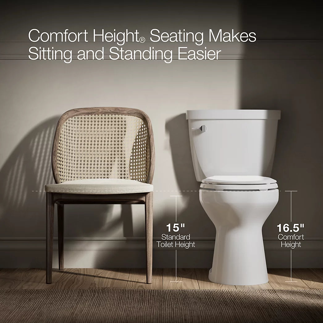 Kohler Kingston Two-Piece Elongated Toilet, 1.28 GPF