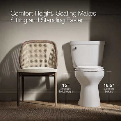 Kohler Kingston Two-Piece Elongated Toilet, 1.28 GPF