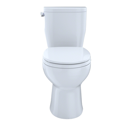 TOTO Entrada Two-piece Toilet - 1.28 GPF - Round - Universal Height Less Seat