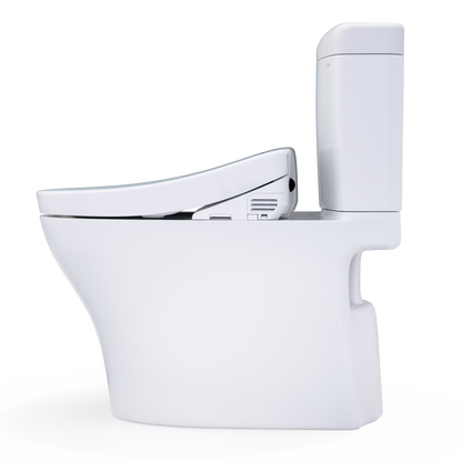 TOTO Aquia IV Cube Washlet+ S5 Two-Piece Toilet - 1.28 GPF - Universal Height