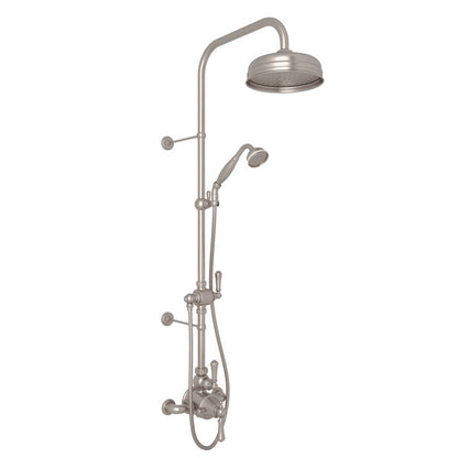 Perrin & Rowe Georgian Era 3/4" Exposed Wall Mount Thermostatic Shower System, Lever Handles - U.KIT61NLS