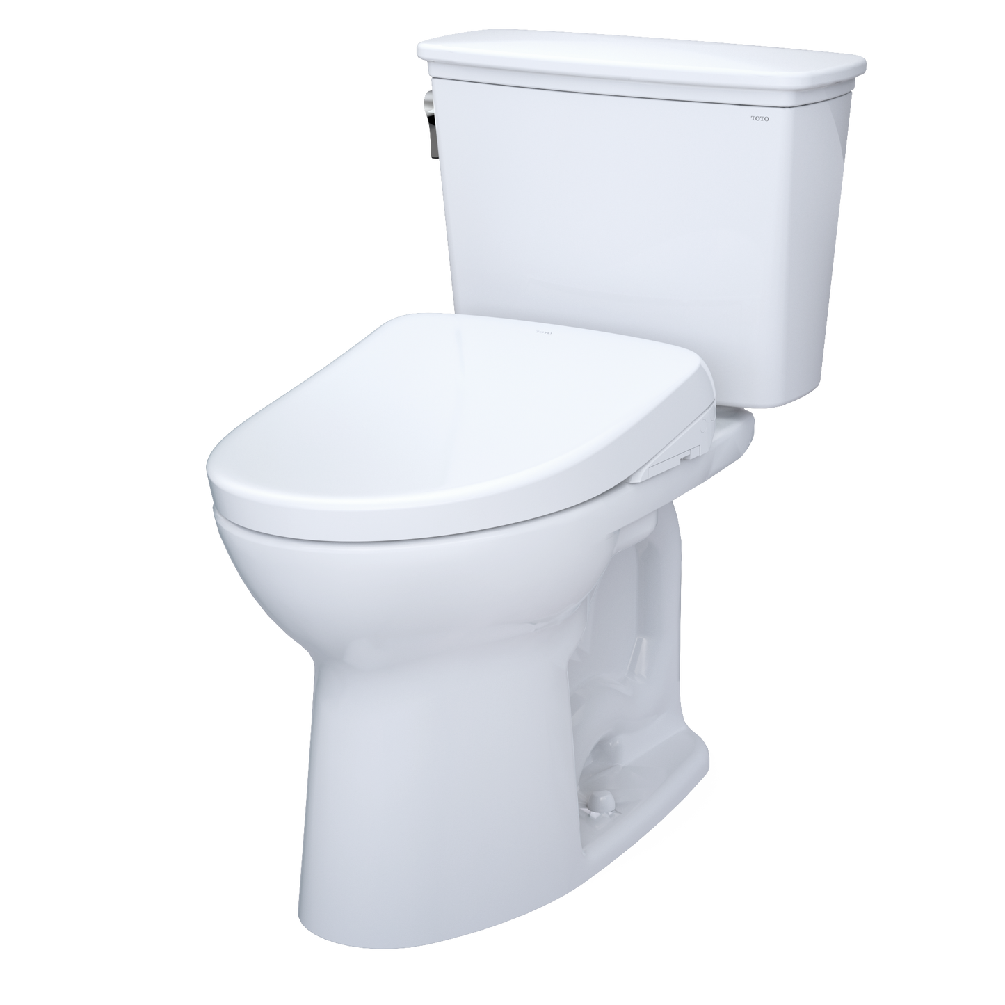 TOTO Drake Transitional Washlet+ S7A Two-Piece Toilet 1.28 GPF Universal Height with 10" Rough-In