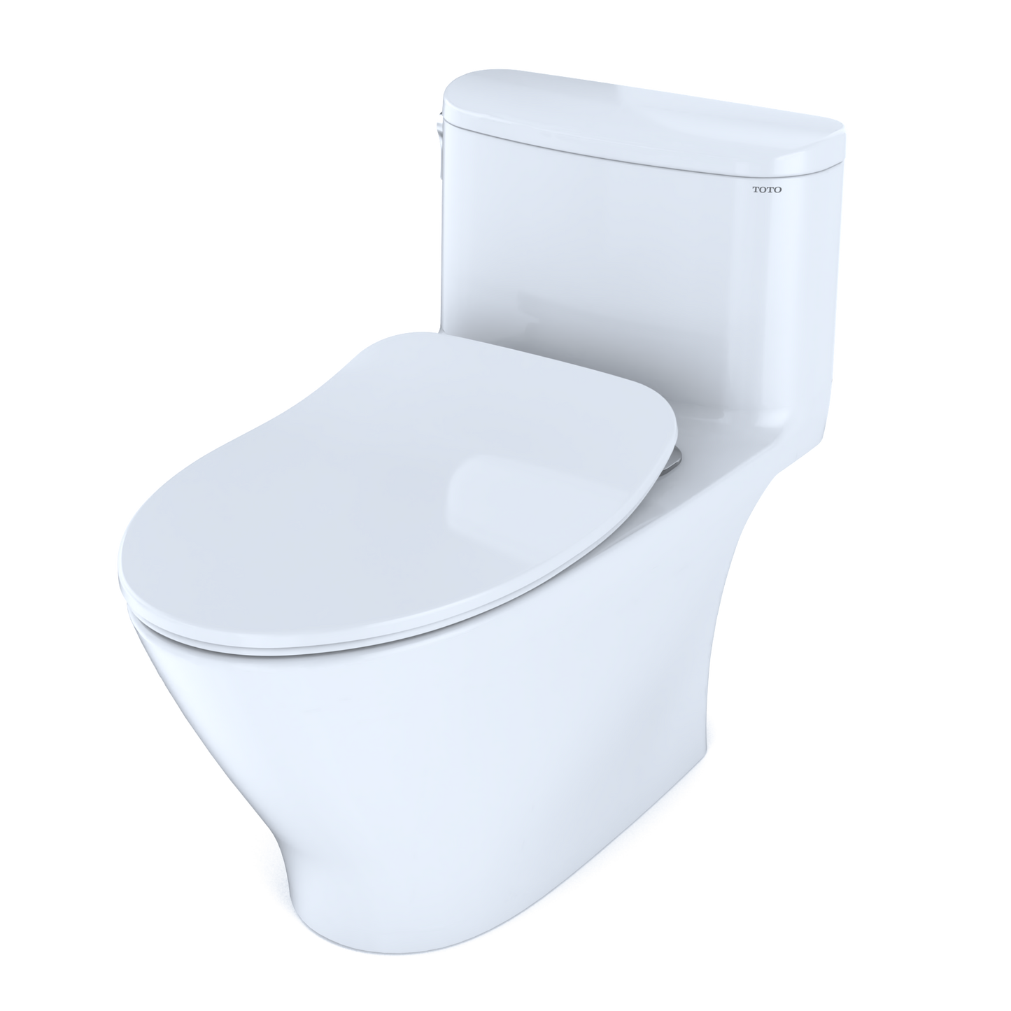 TOTO Nexus Elongated One-Piece Toilet 1.28 GPF, Universal Height, Washlet+ Connection, Slim Seat