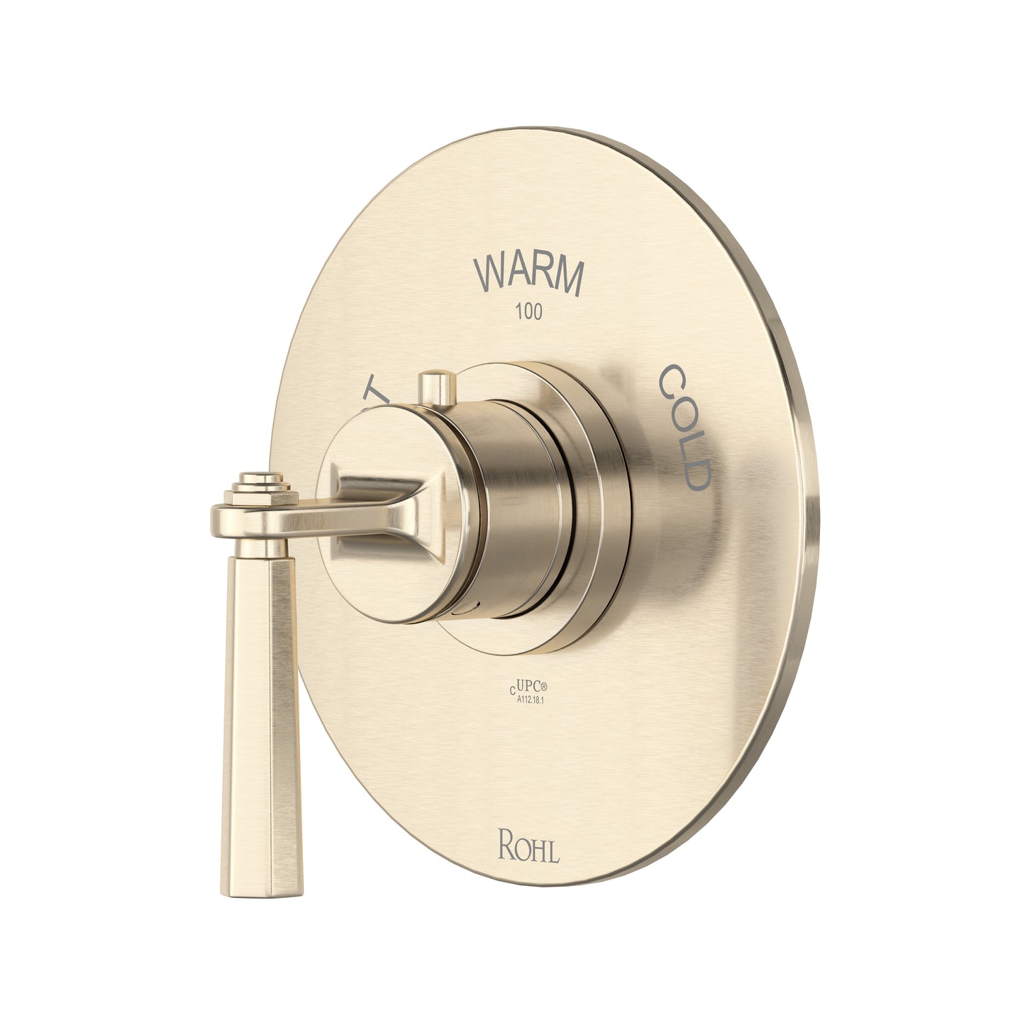 Rohl Modelle 3/4" Thermostatic Trim Without Volume Control With Lever Handle - TMD13W1LM