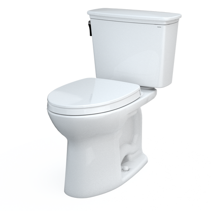 TOTO Drake Transitional Two-Piece Elongated Toilet 1.28 GPF Universal Height Washlet+ Connection